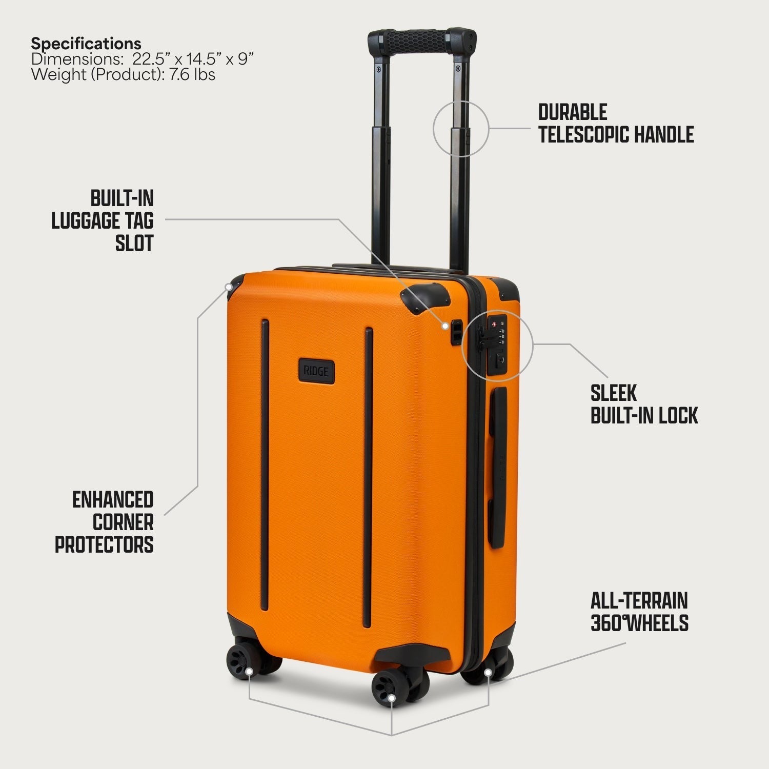 Ridge Carry-On Basecamp Orange