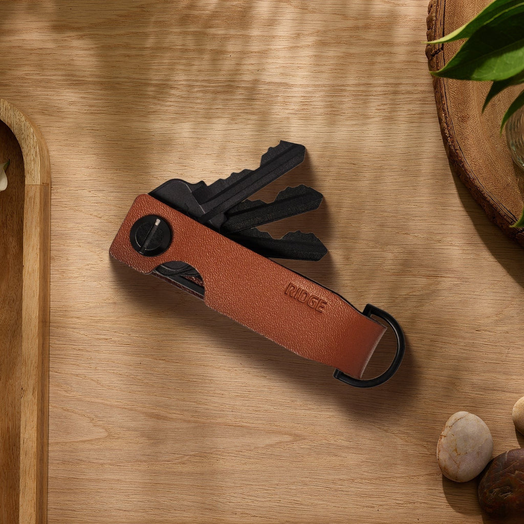 Ridge KeyCase - Tobacco Brown Leather