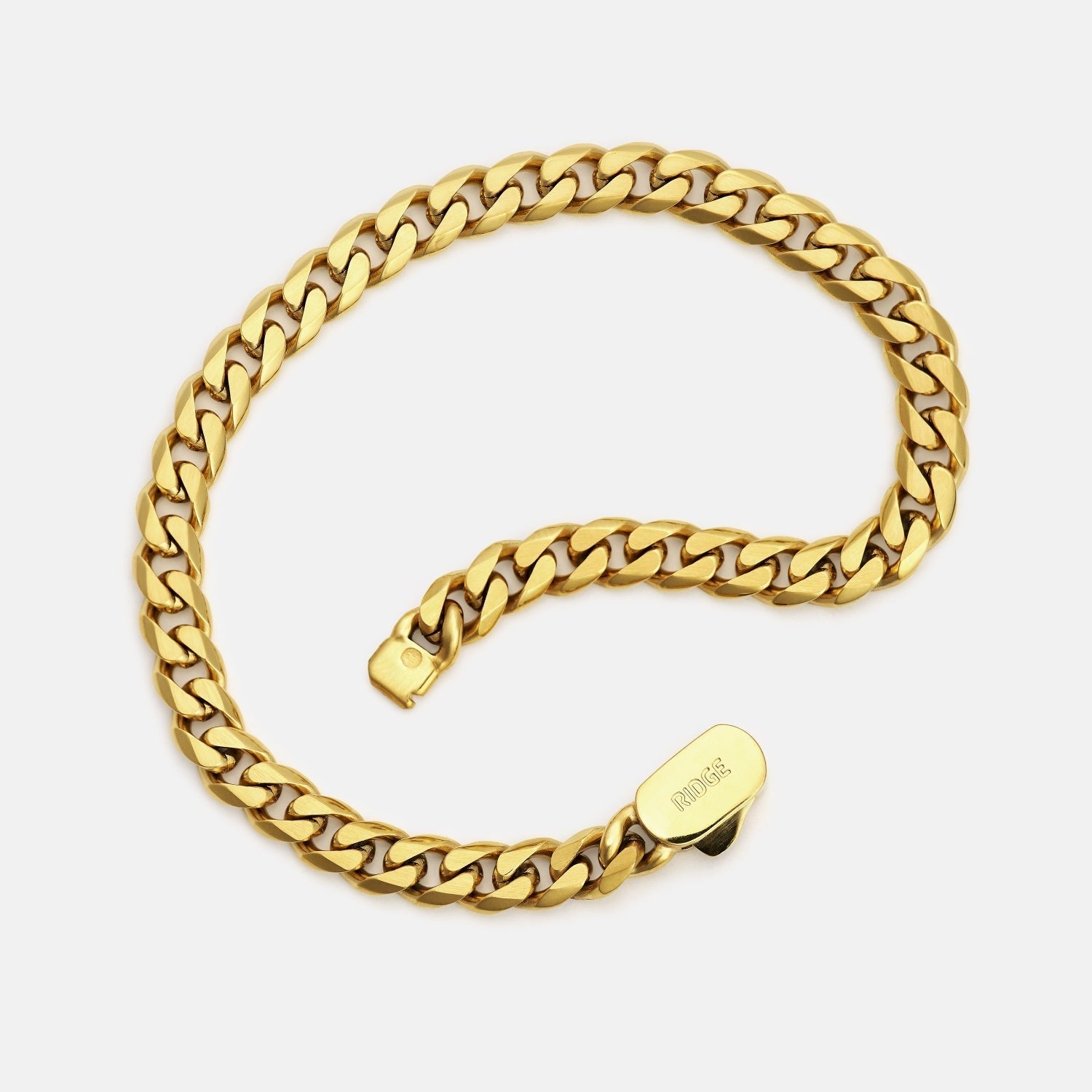 6mm Curb Bracelet - 18K Gold - Medium