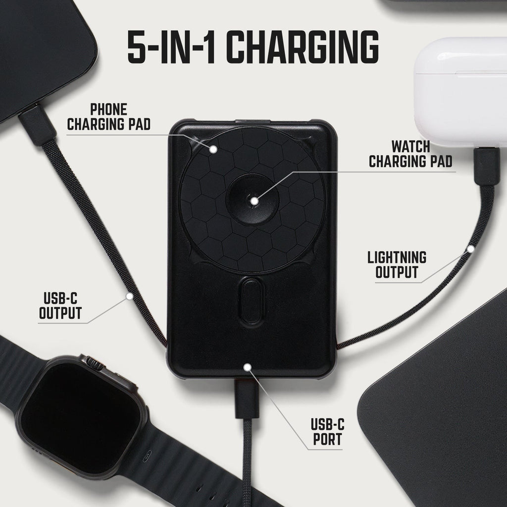 Ridge Power Bank - 10k mAh Bundle - Matte Black - 3-Pack