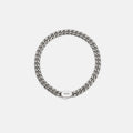 6mm Curb Bracelet - Titanium - Large