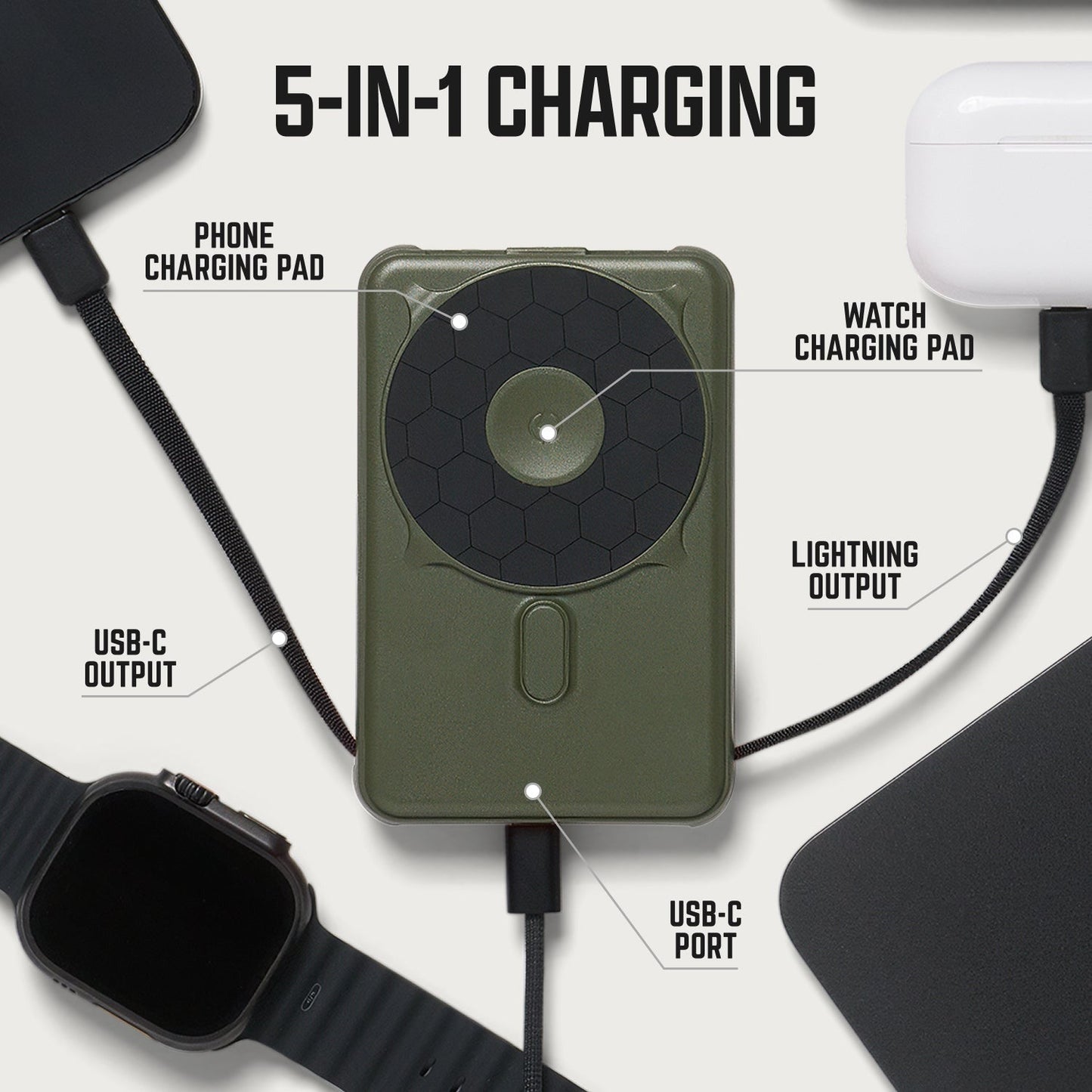 Ridge Power Bank - 10k mAh Bundle - Assorted - 3-Pack