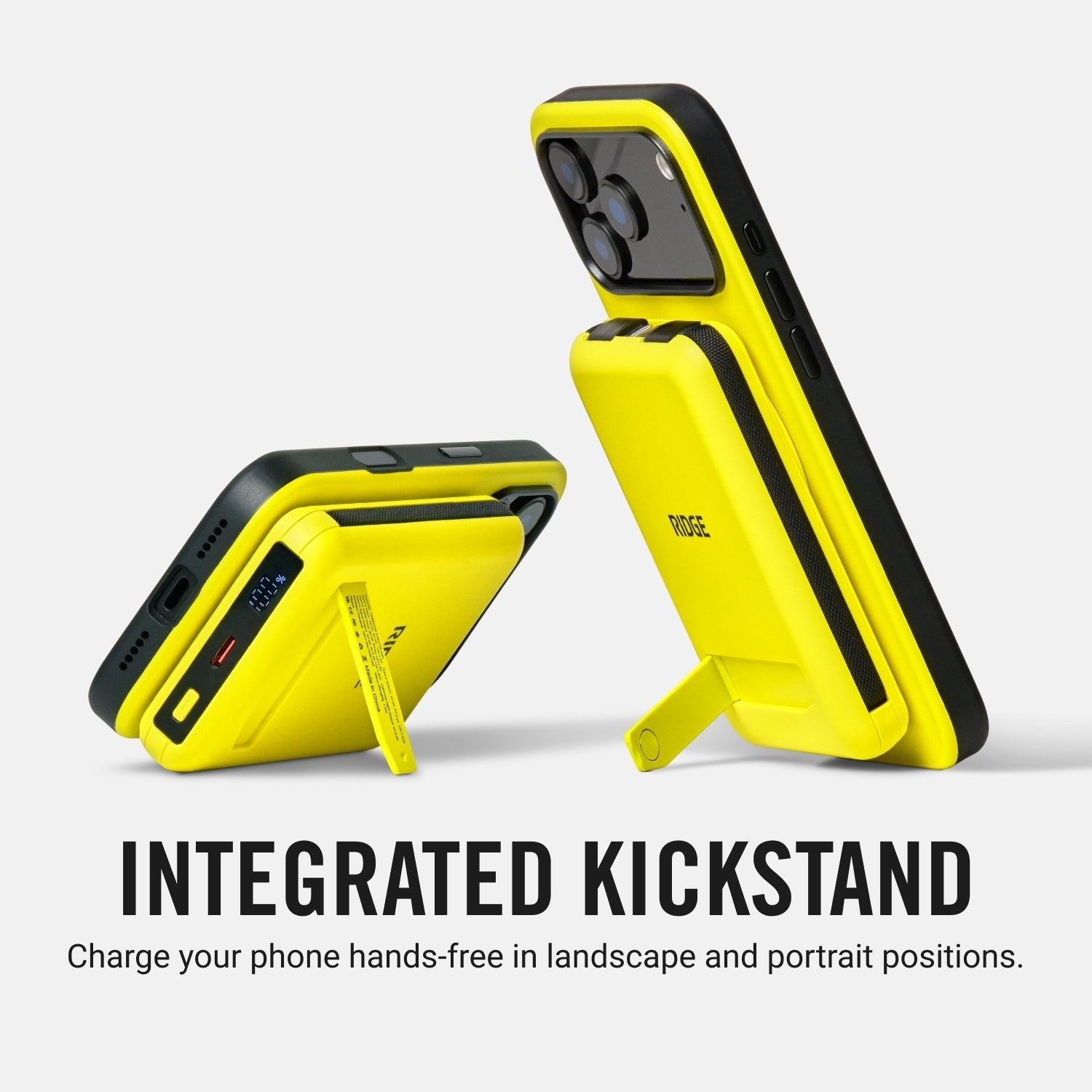 Ridge Power Bank - 10k mAh Bundle - Hyper Lime - 3-Pack
