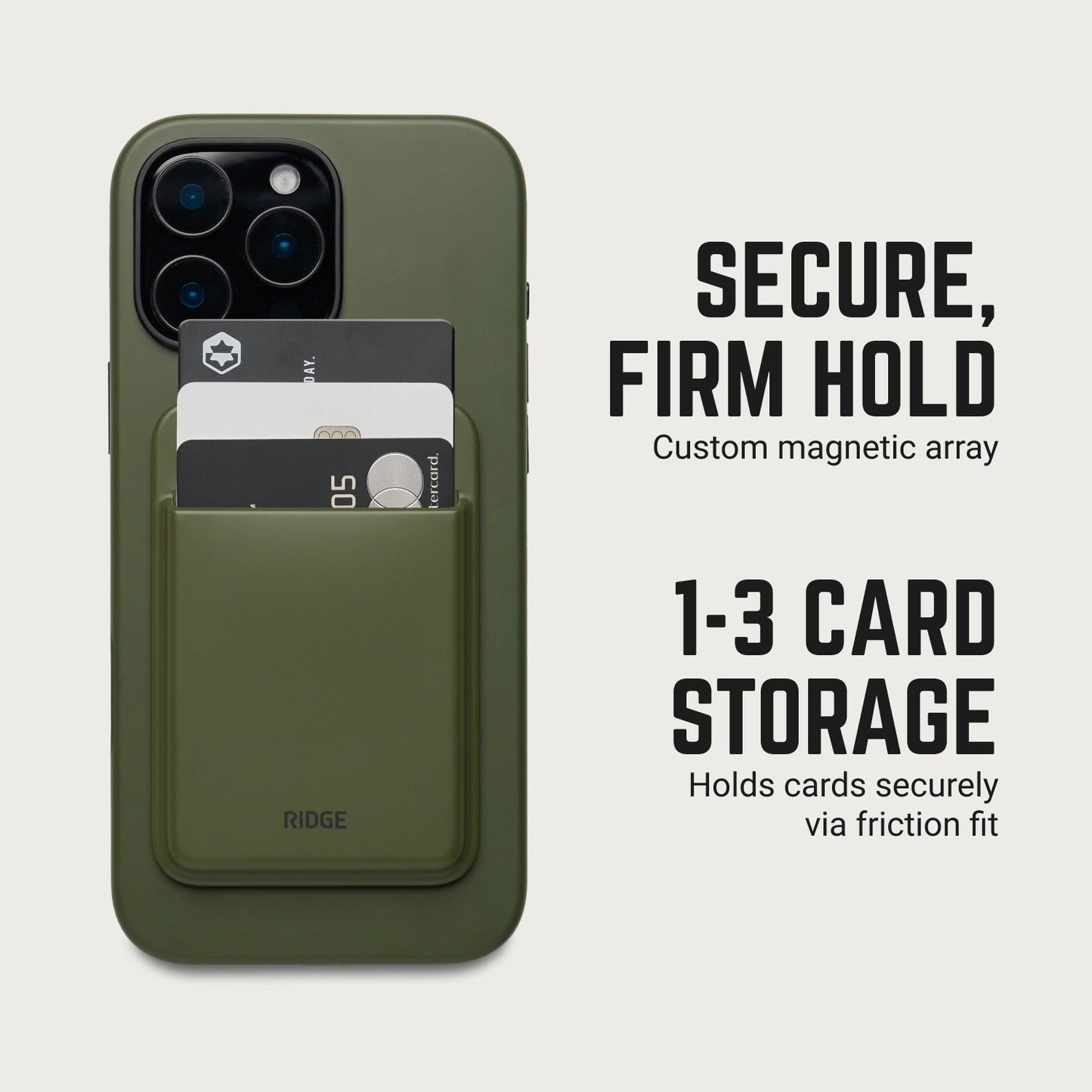 MagSafe Cardholder - Matte Olive