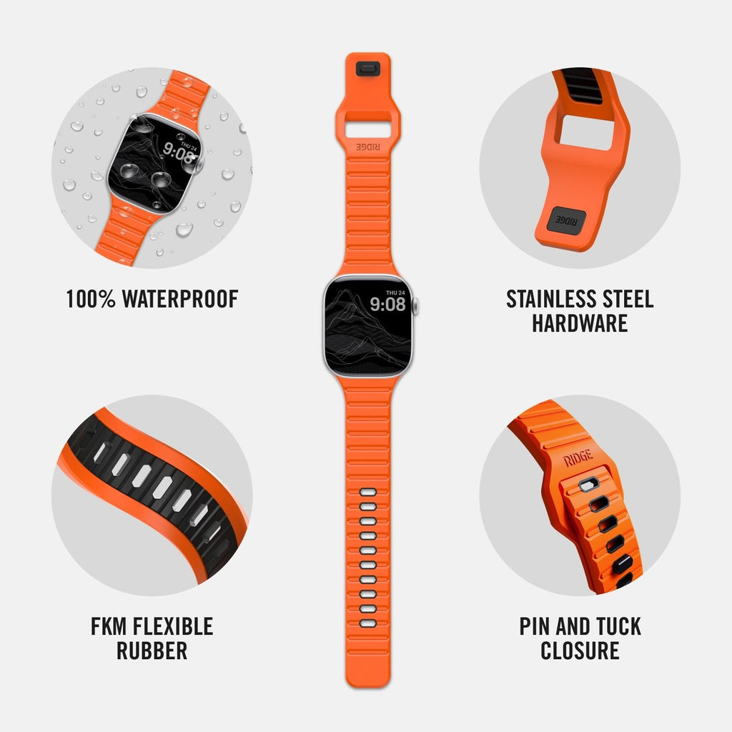 Everyday Watch Straps - Basecamp Orange - 41/42mm