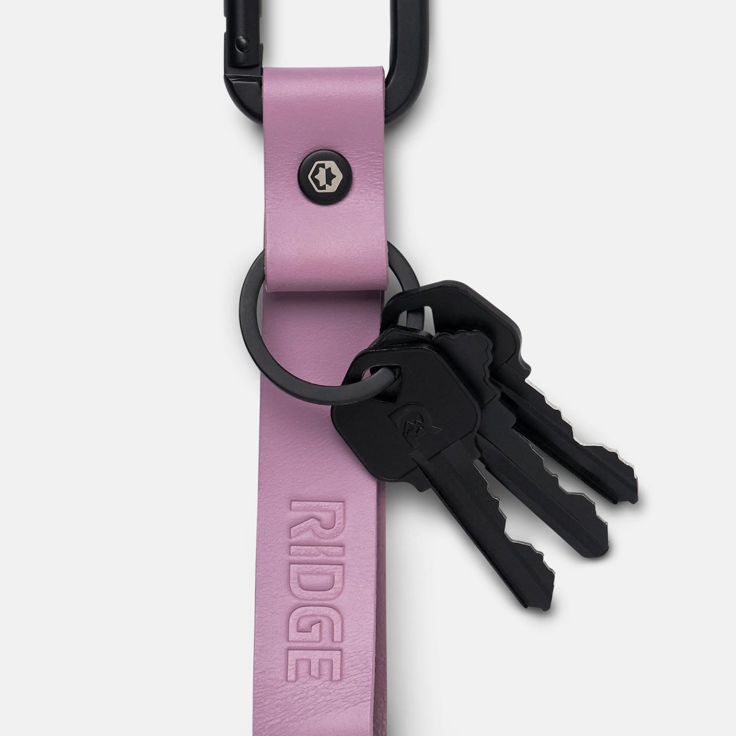 Ridge Keychain - Lilac Leather