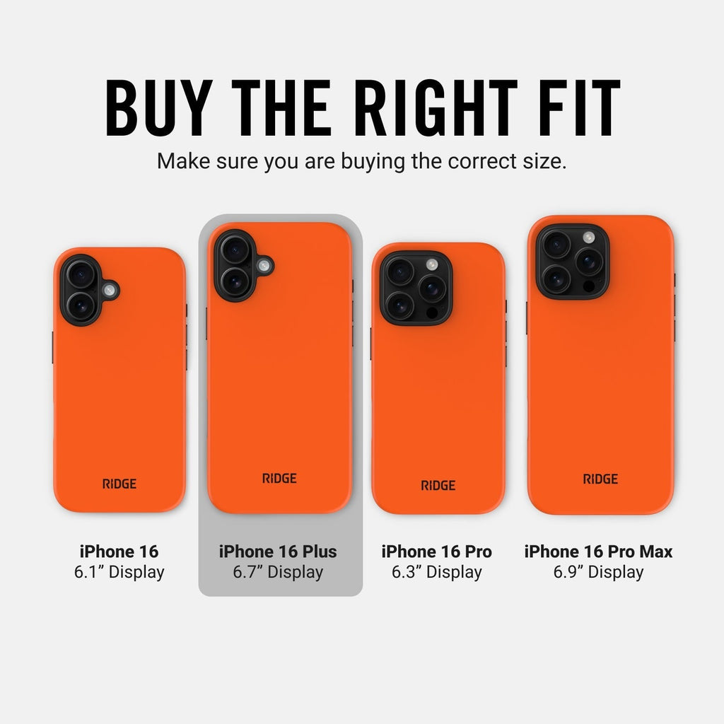 Ridge Phone Case - Basecamp Orange - iPhone 16 Plus