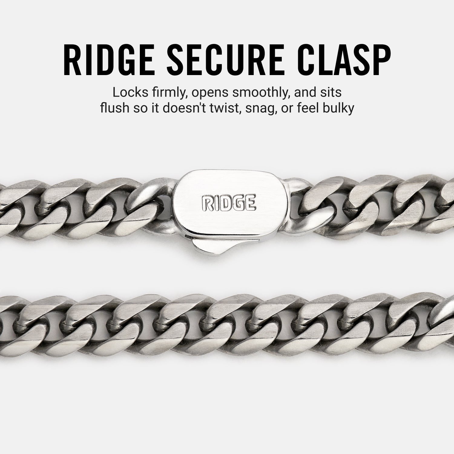 5mm Curb Chain - Titanium - 20"