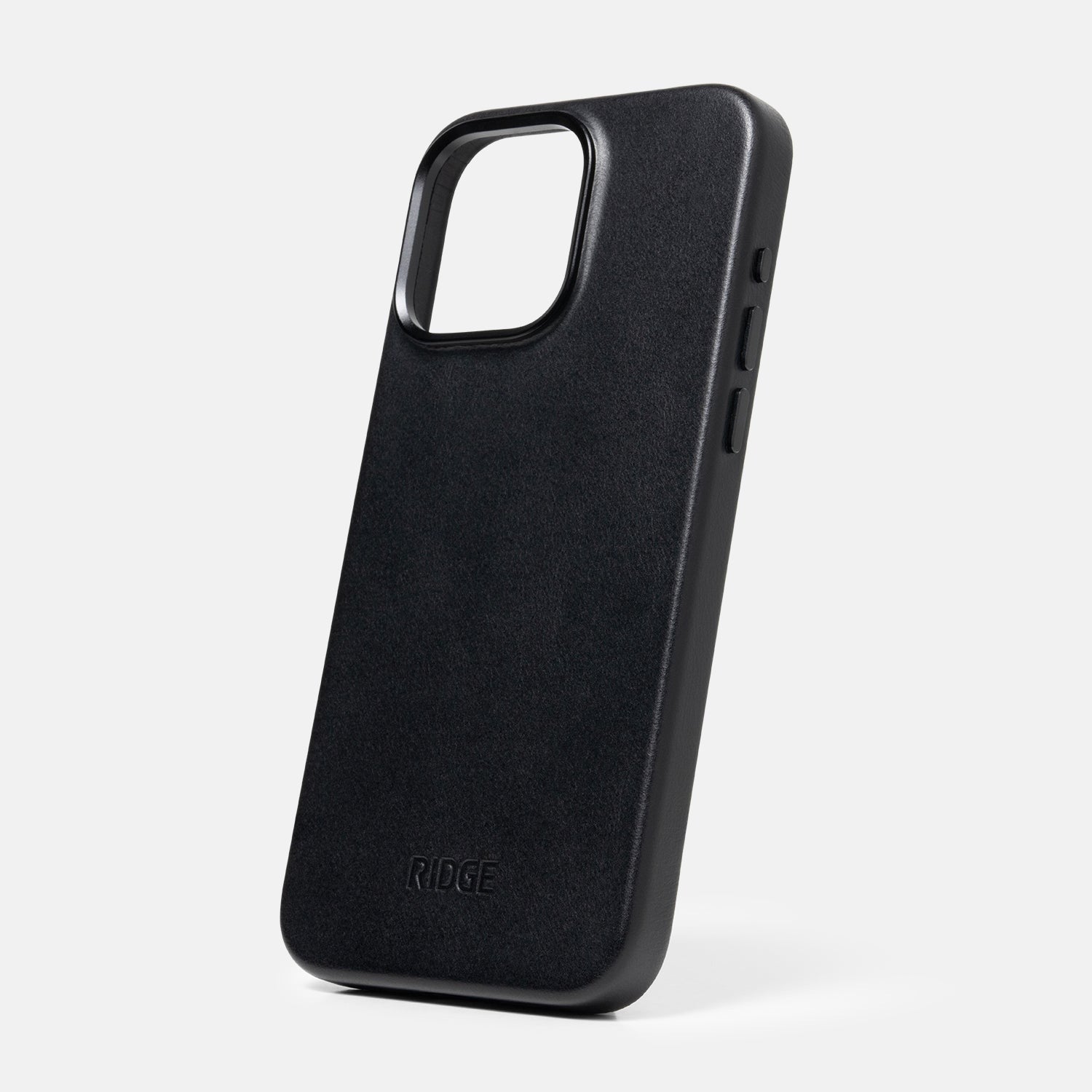 Ridge Phone Case - Midnight Black Leather - iPhone 15 Pro Max