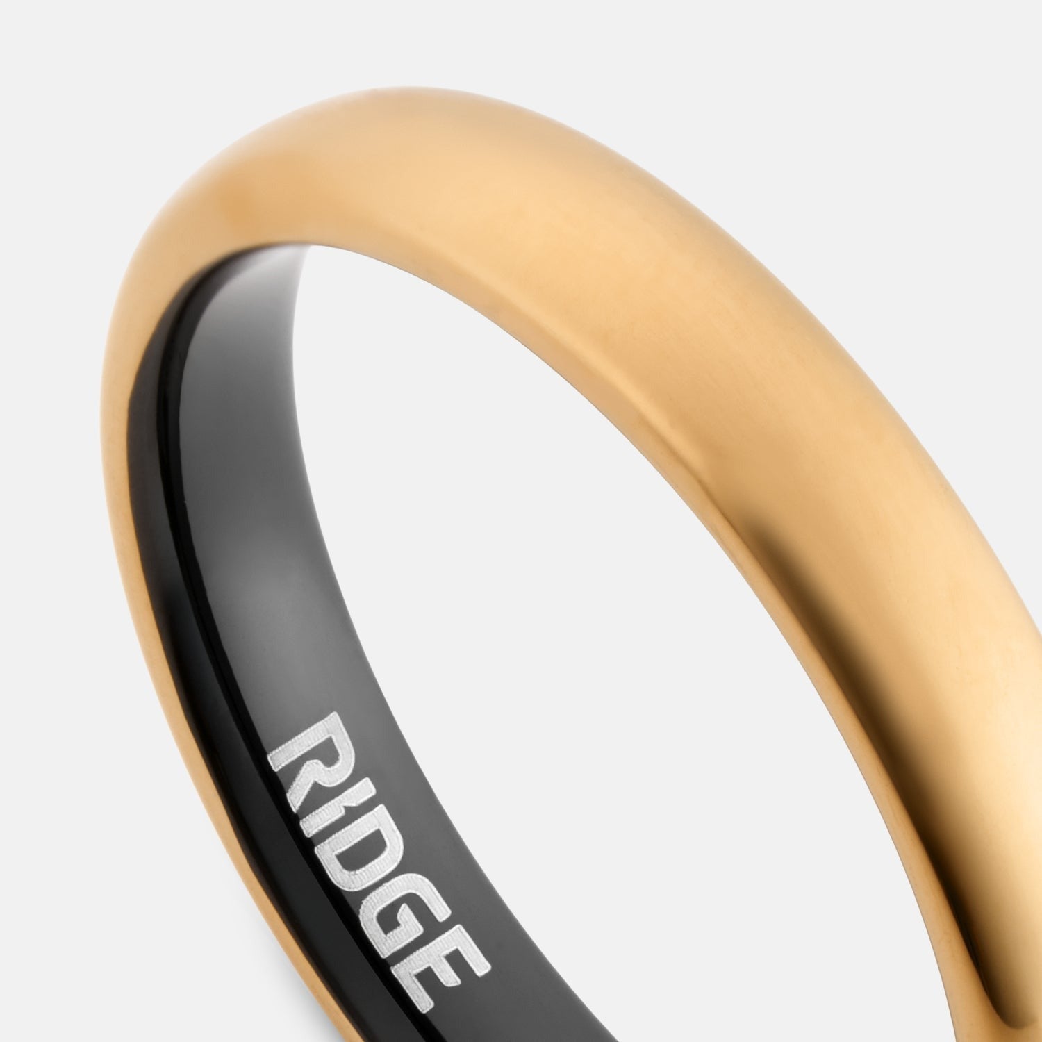 4mm Rounded Ring Set - 24K Gold