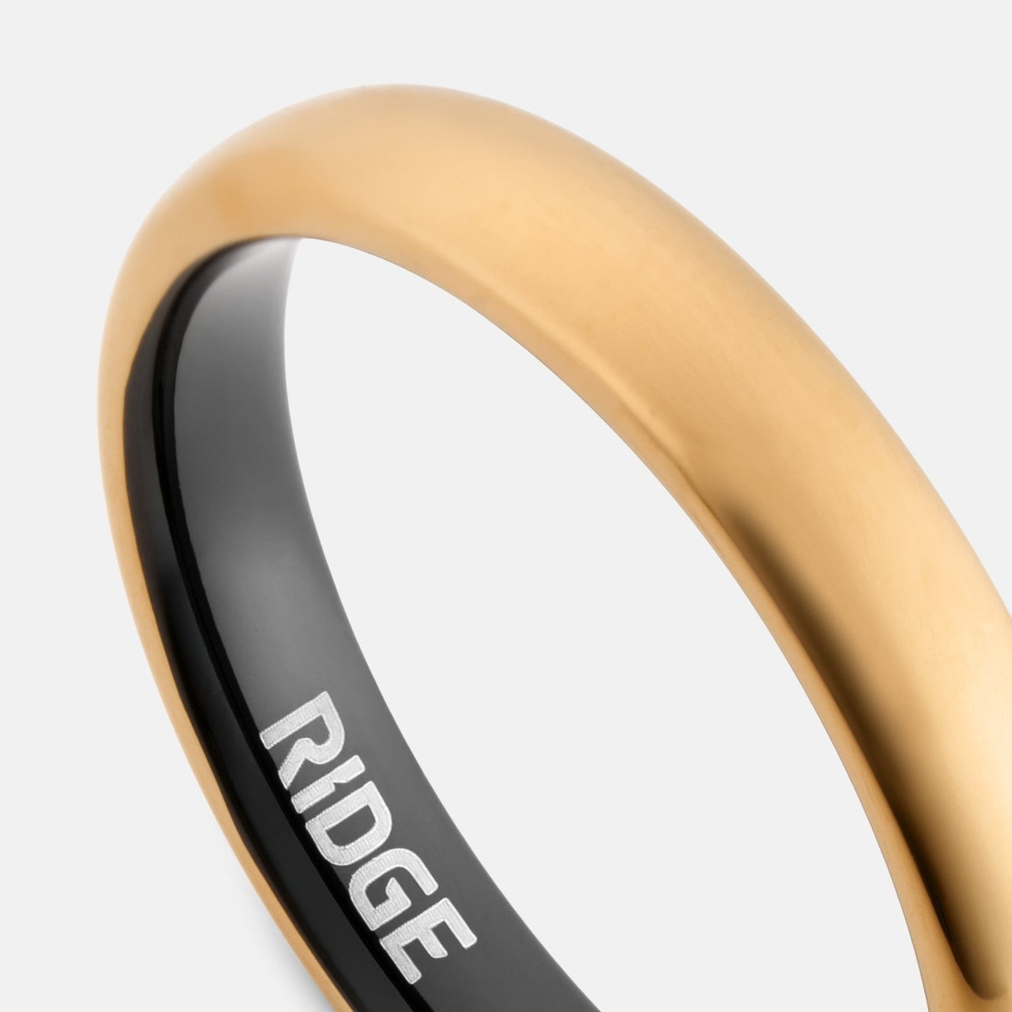 4mm Rounded Ring Set - 24K Gold