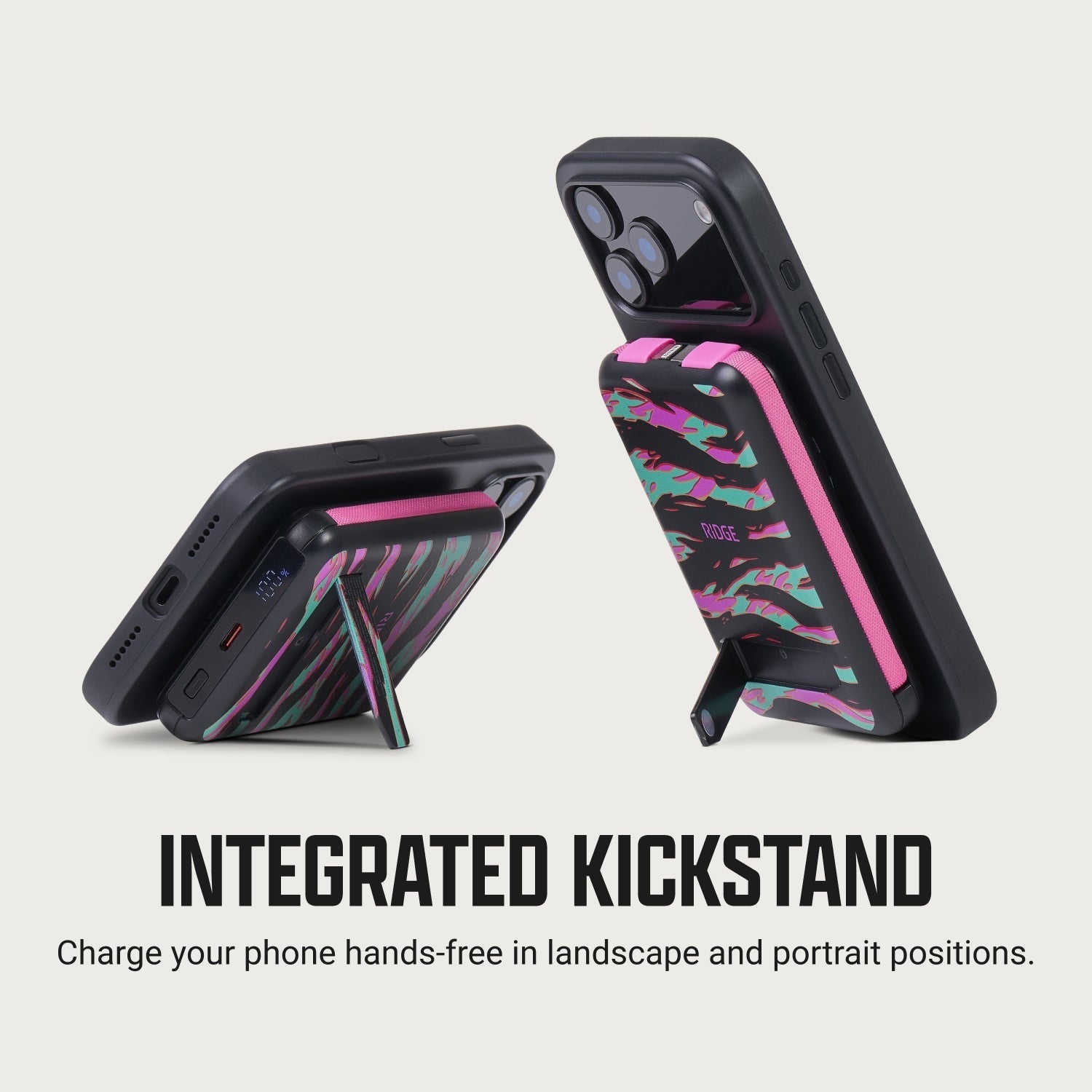 Ridge Power Bank - 10k mAh Bundle - Neon Tiger - 2-Pack