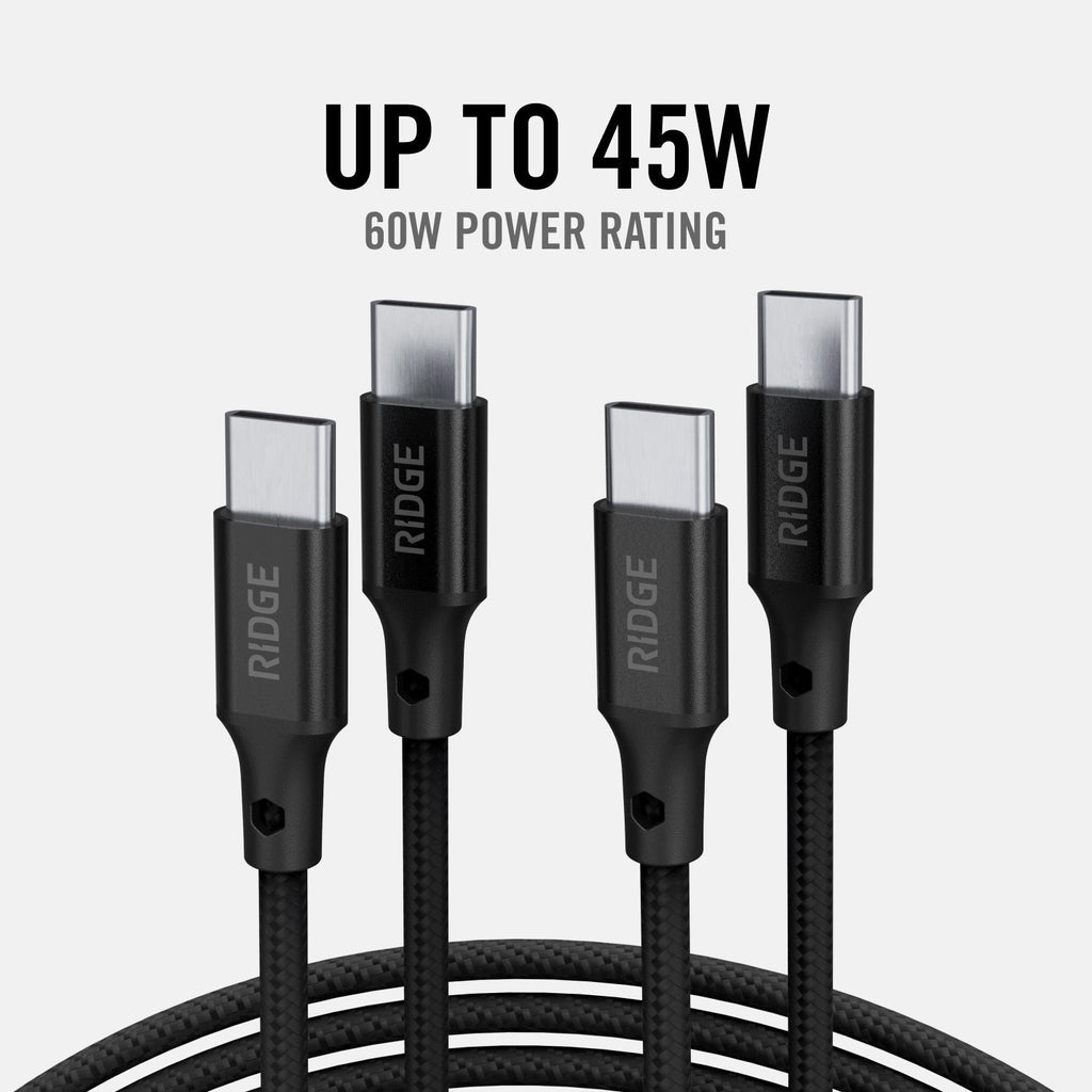 Wall Charger Set - 45W - Matte Black