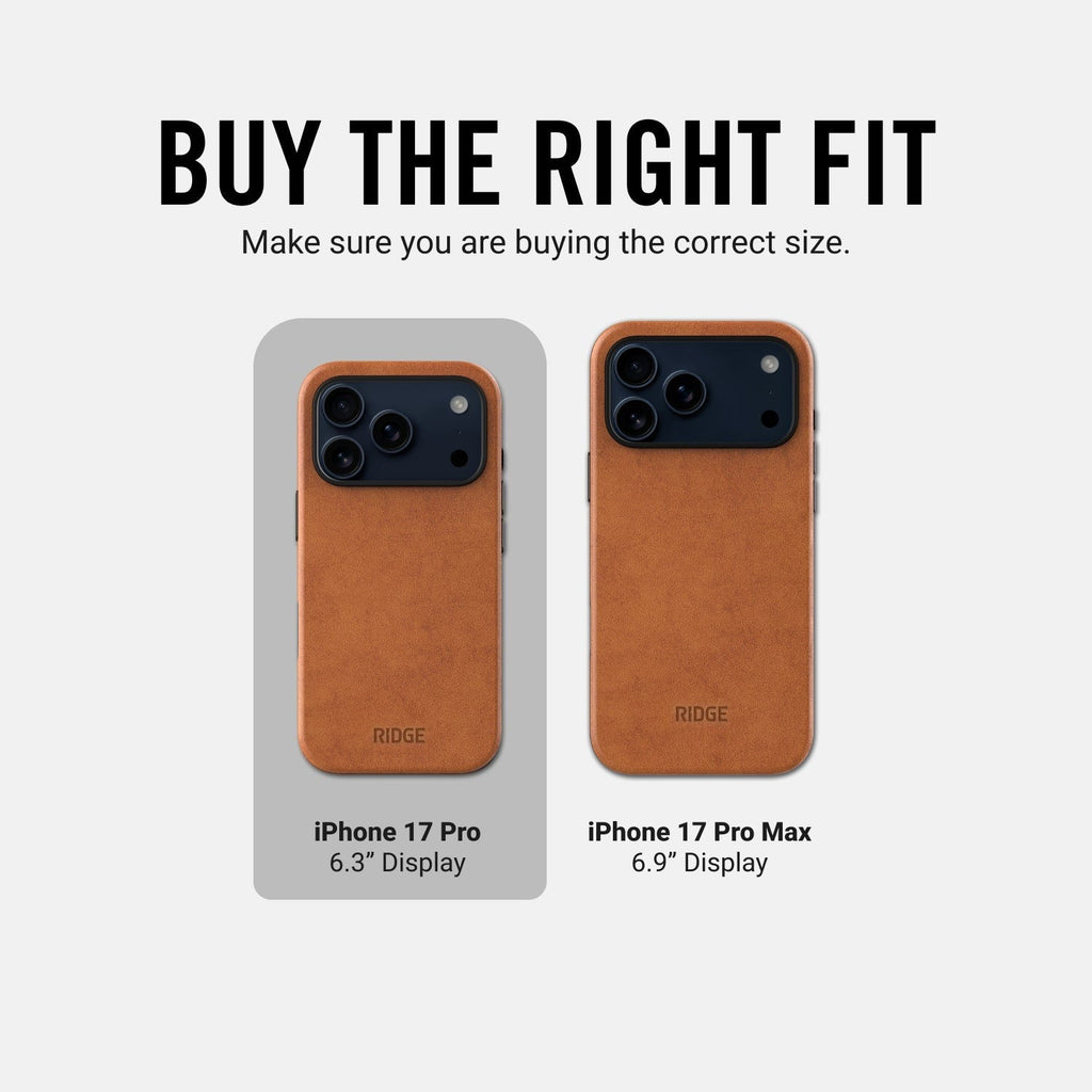 Ridge Phone Case - Tobacco Brown - iPhone 17 Pro