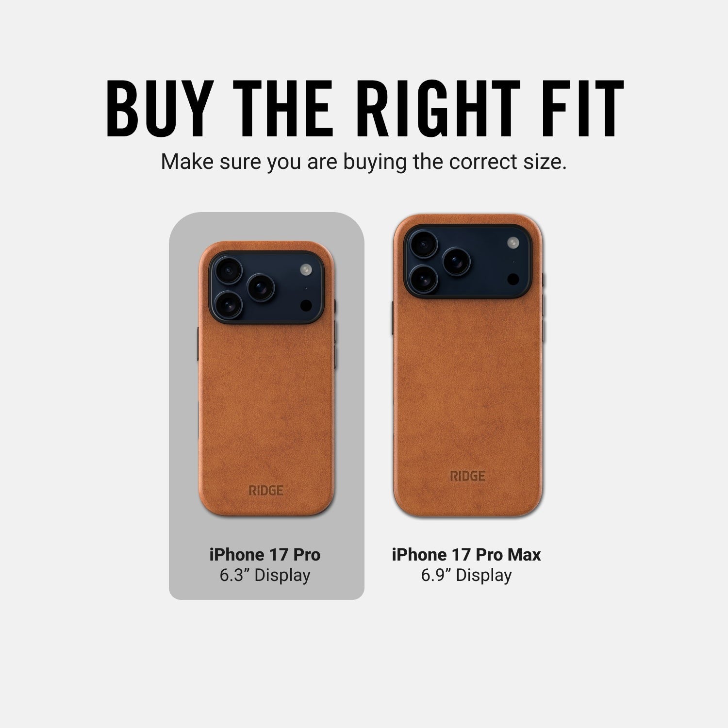 Ridge Phone Case - Tobacco Brown - iPhone 17 Pro