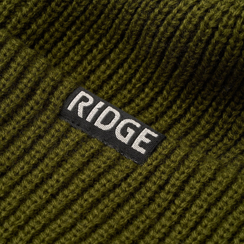 Ridge Classic Cuffed Beanie - Matte Olive