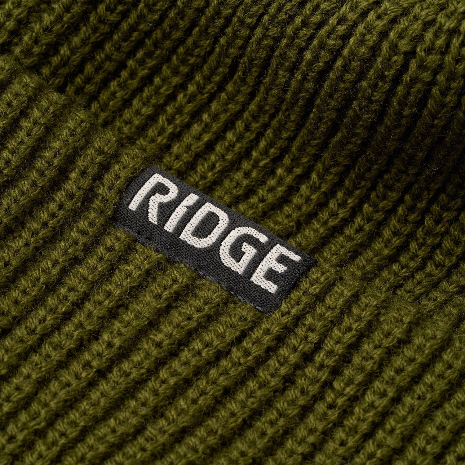 Ridge Classic Cuffed Beanie - Matte Olive