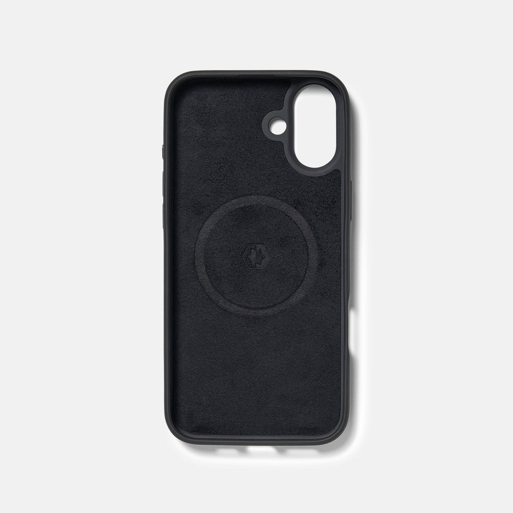 Ridge Phone Case - Midnight Black Leather - iPhone 16 Plus