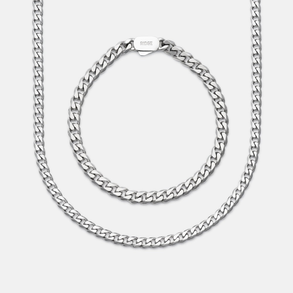 Curb Chain Kit - Platinum - Large