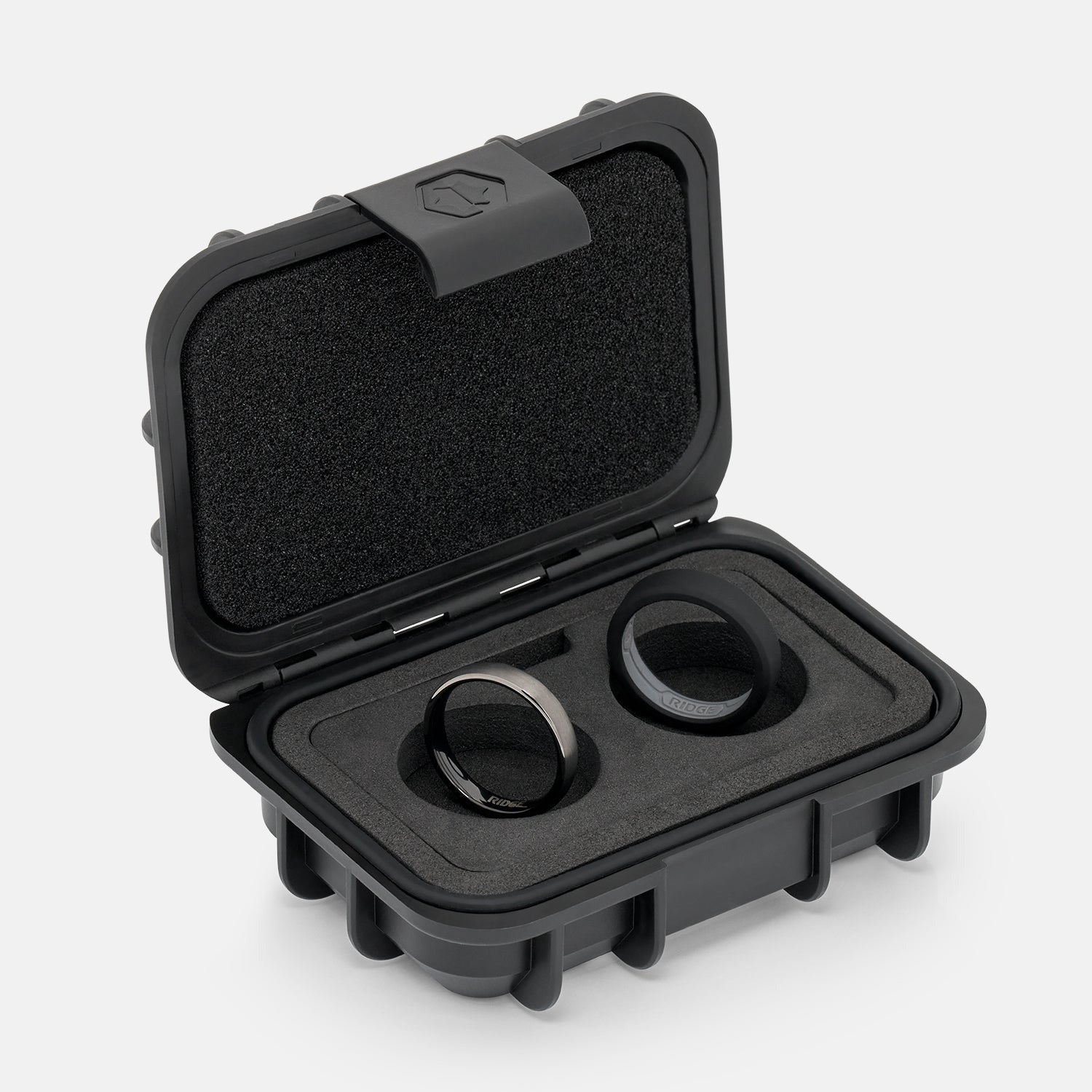 4mm Rounded Ring Set - Gunmetal