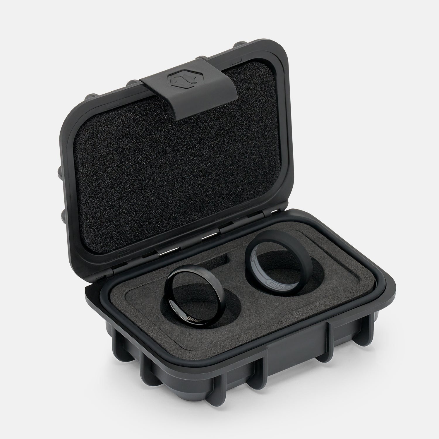 4mm Rounded Ring Set - Royal Black
