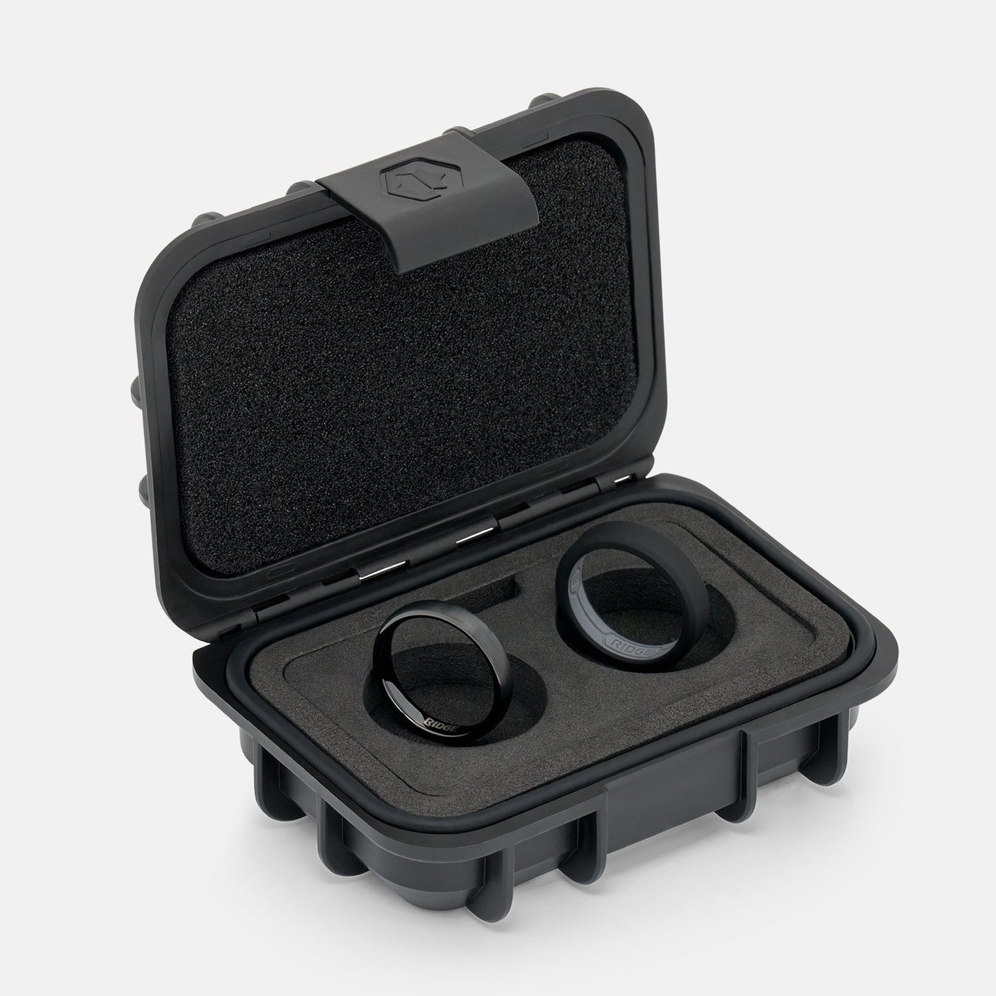 4mm Rounded Ring Set - Royal Black