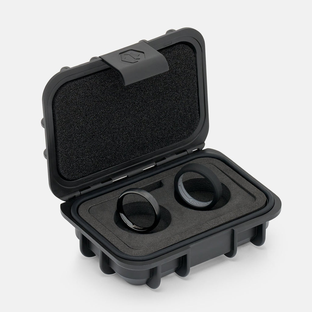 4mm Rounded Ring Set - Royal Black
