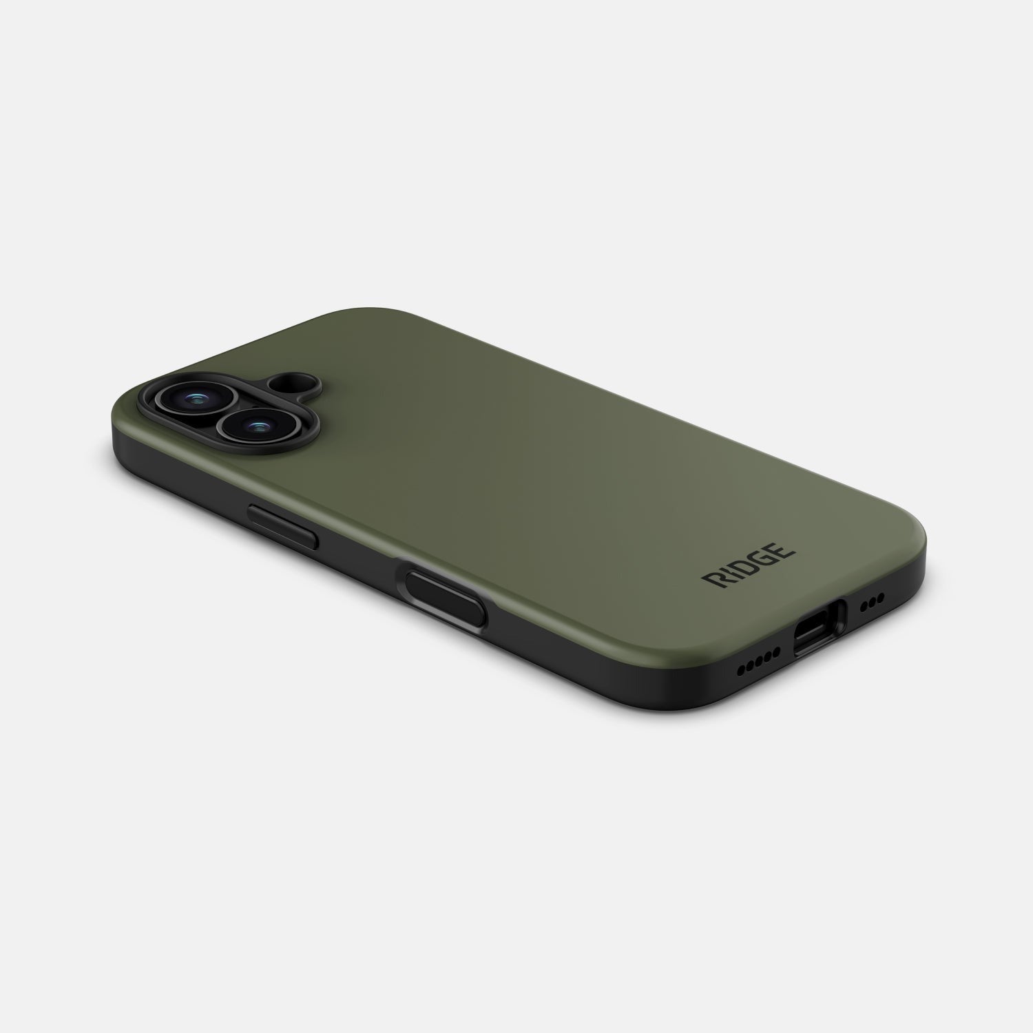 Ridge Phone Case - Matte Olive - iPhone 16