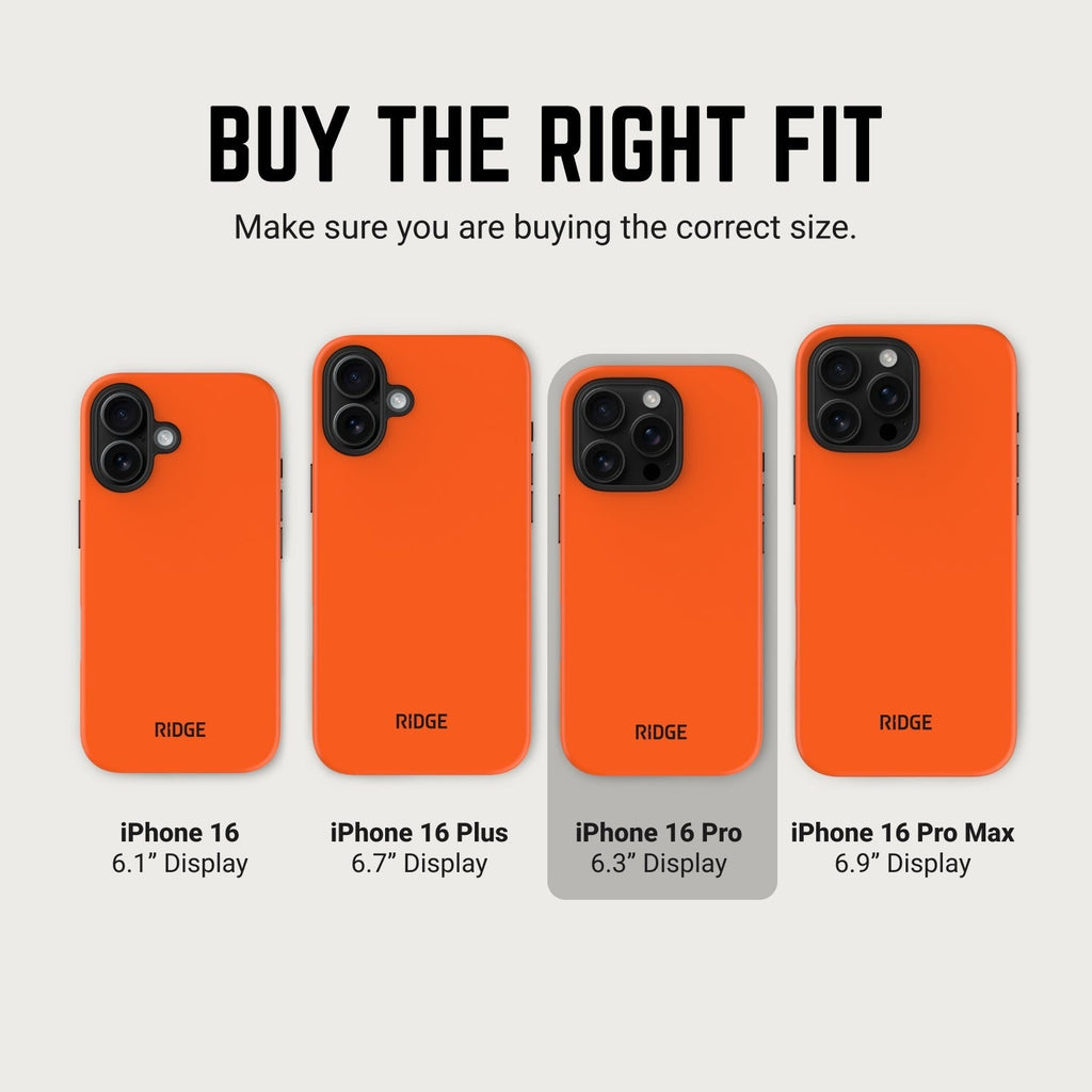 Ridge Phone Case - Basecamp Orange - iPhone 16 Pro