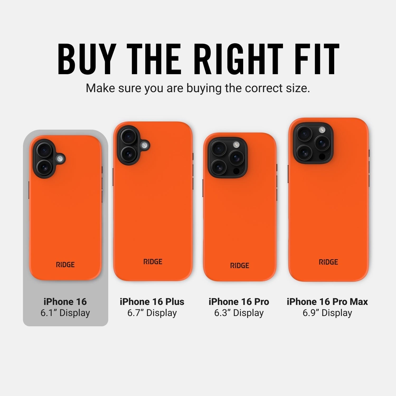Ridge Phone Case - Basecamp Orange - iPhone 16