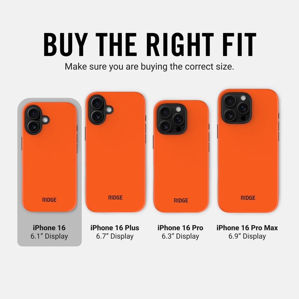 Ridge Phone Case - Basecamp Orange - iPhone 16