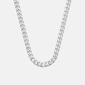 5mm Curb Chain - Platinum - 20"