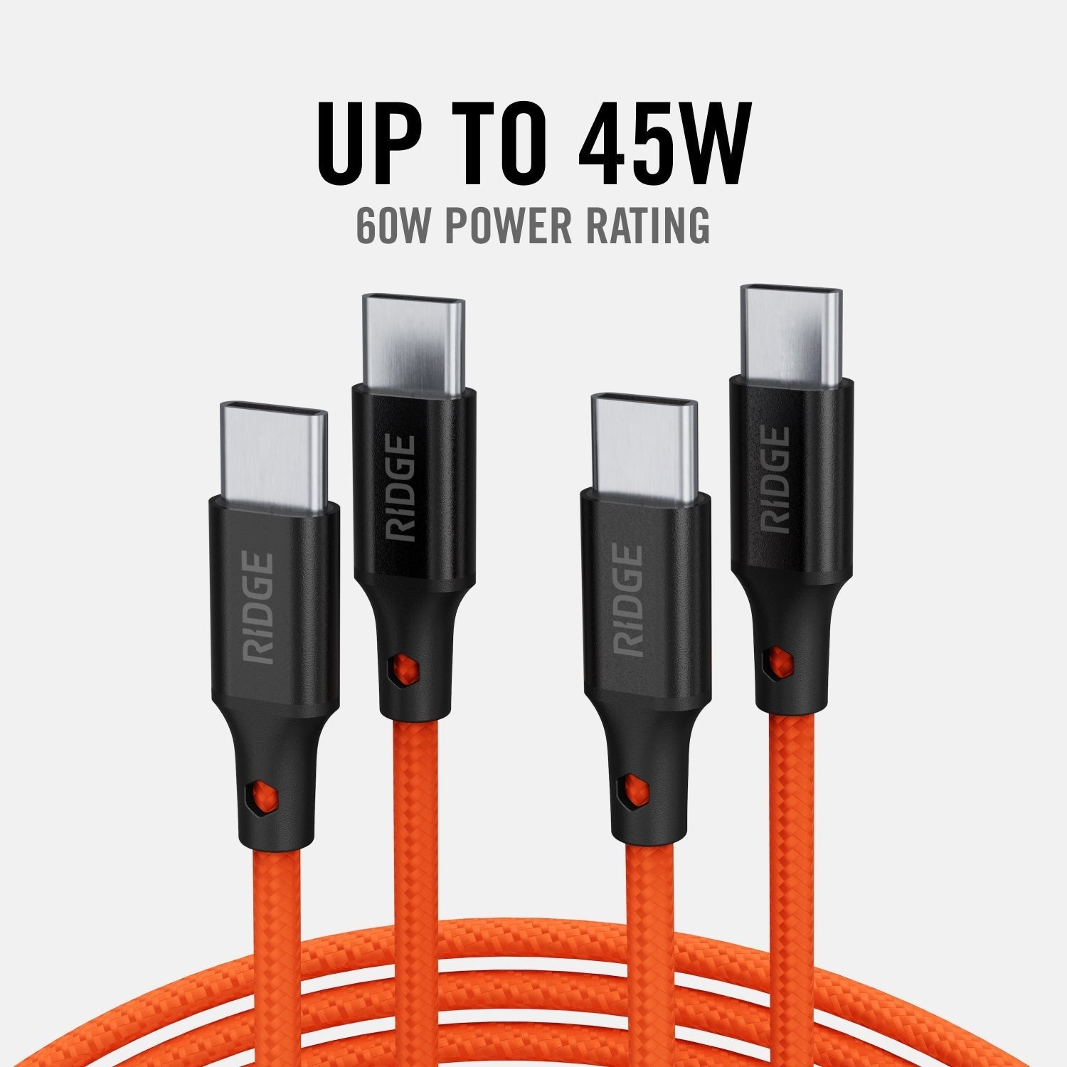 Wall Charger Set - 45W - Basecamp Orange