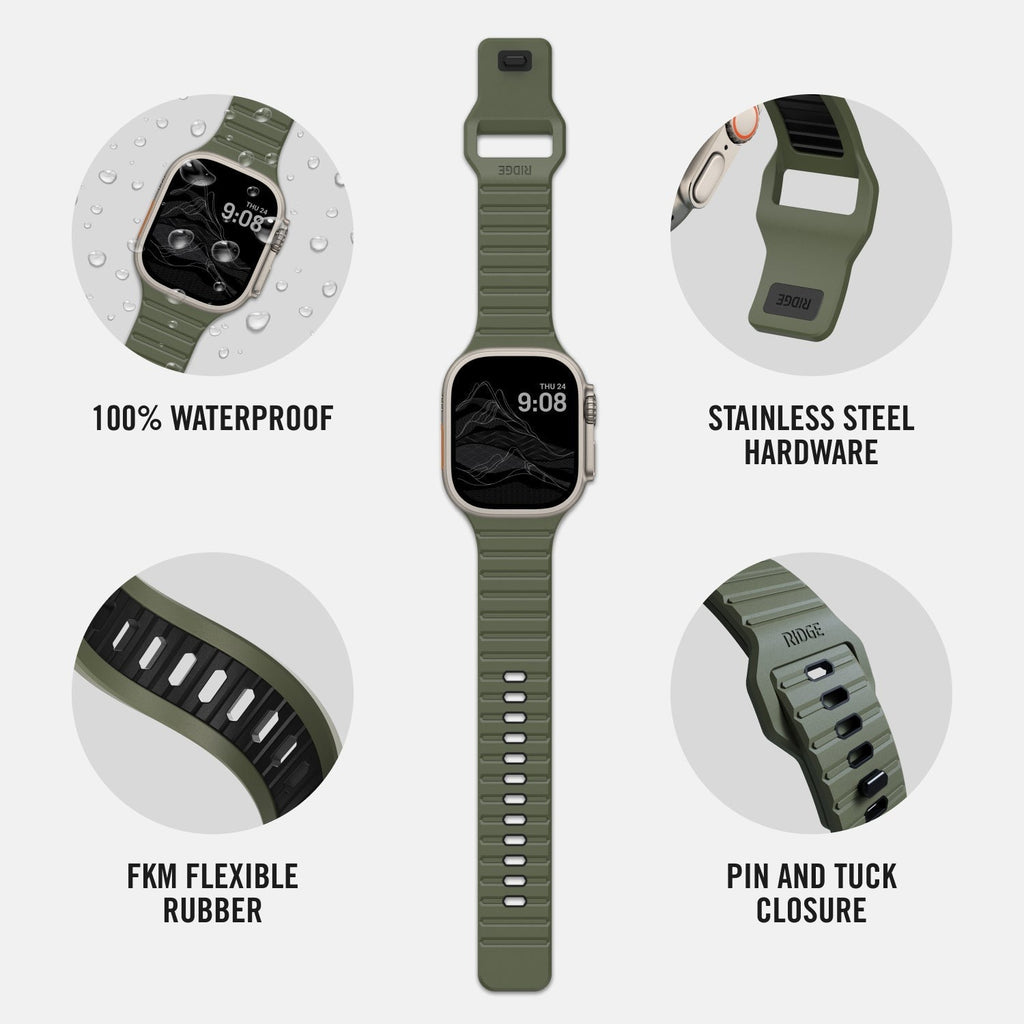 Everyday Watch Strap - Matte Olive - Ultra/46mm