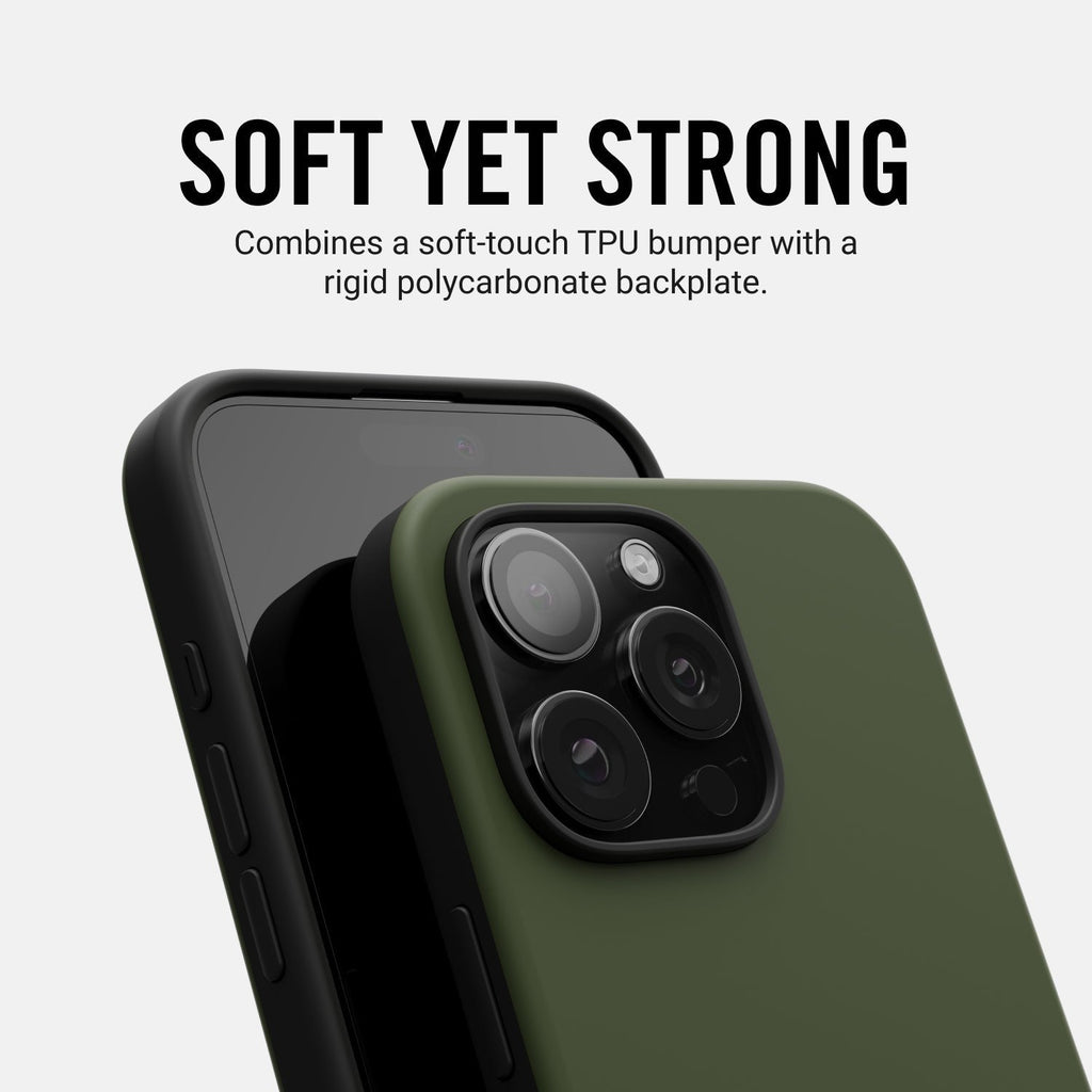 Ridge Phone Case - Matte Olive - iPhone 16 Pro