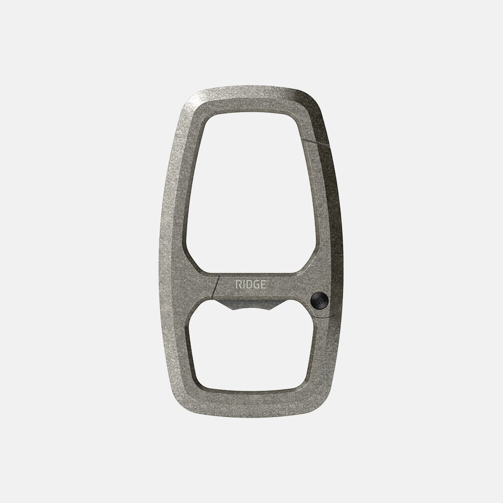 Dual Chamber Carabiner - Stonewashed Titanium