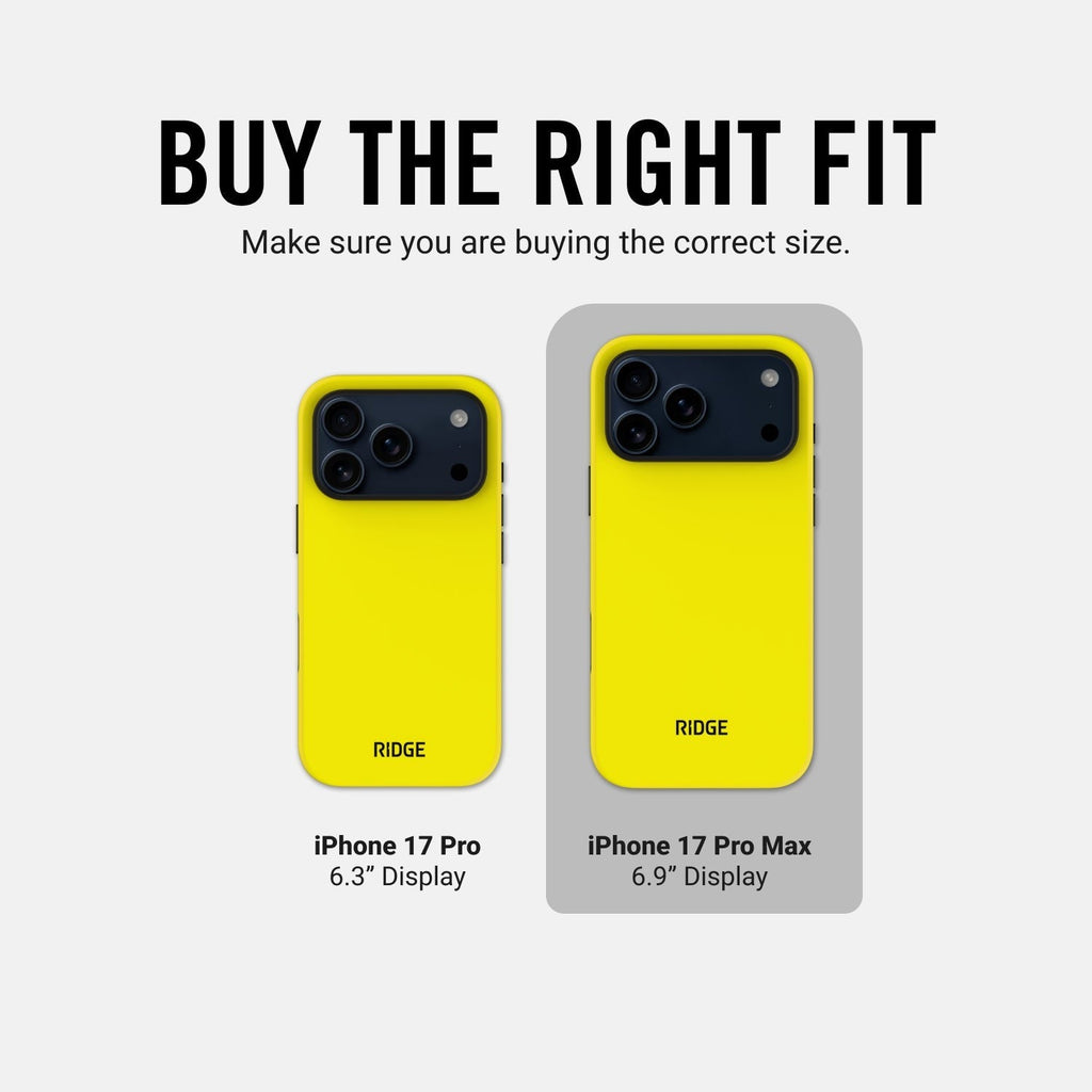 Ridge Phone Case - Hyper Lime - iPhone 17 Pro Max
