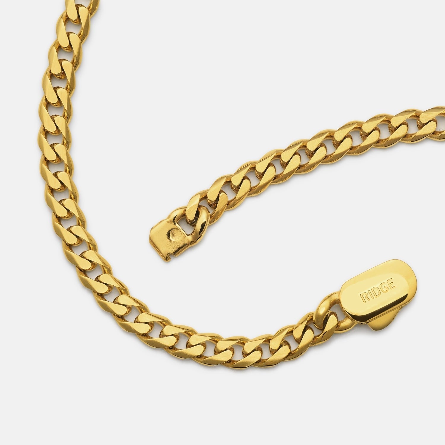 5mm Curb Chain - 18K Gold - 20"