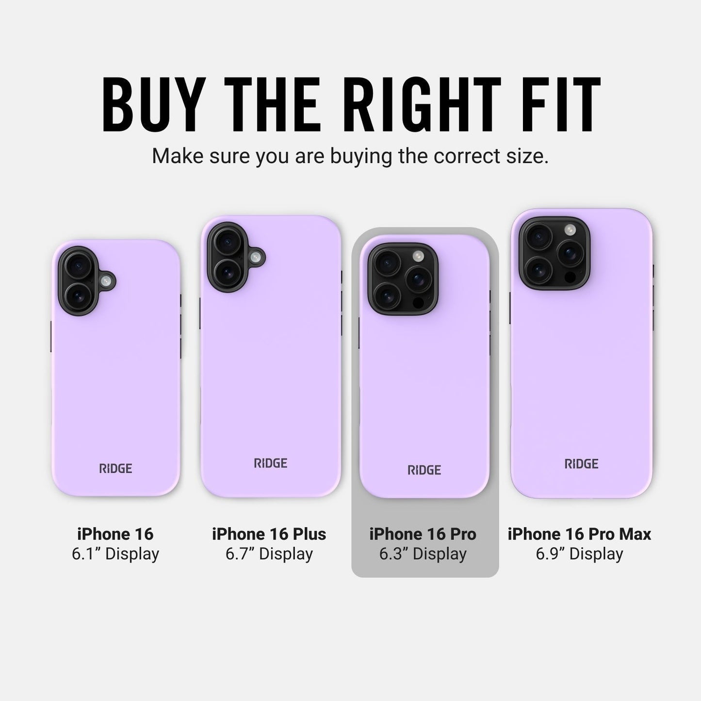 Ridge Phone Case - Lavender - iPhone 16 Pro