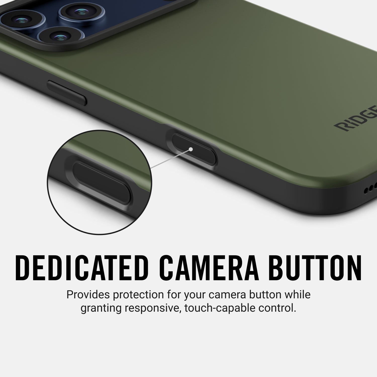 Ridge Phone Case - Matte Olive - iPhone 17 Pro Max