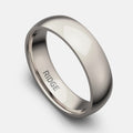 6mm Rounded Ring Set - Platinum - Tantalum Carbide