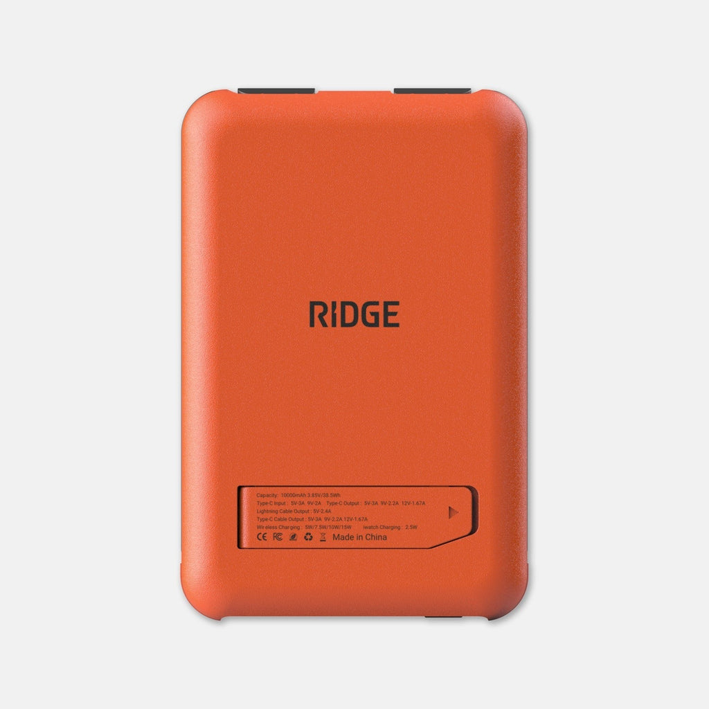 Ridge Power Bank - 10k mAh Bundle - Basecamp Orange - 3-Pack