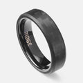 6mm Beveled Ring Set - Carbon Fiber 3K