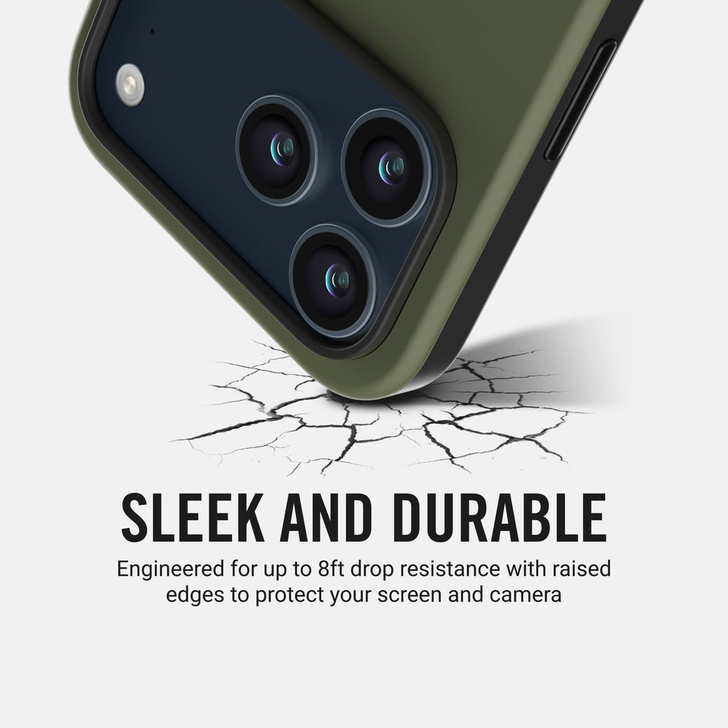 Ridge Phone Case - Matte Olive - iPhone 17 Pro Max
