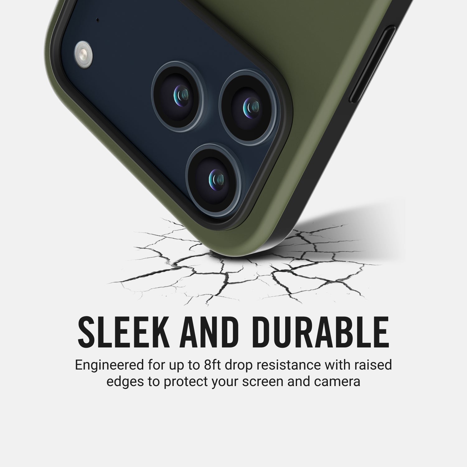 Ridge Phone Case - Matte Olive - iPhone 17 Pro Max