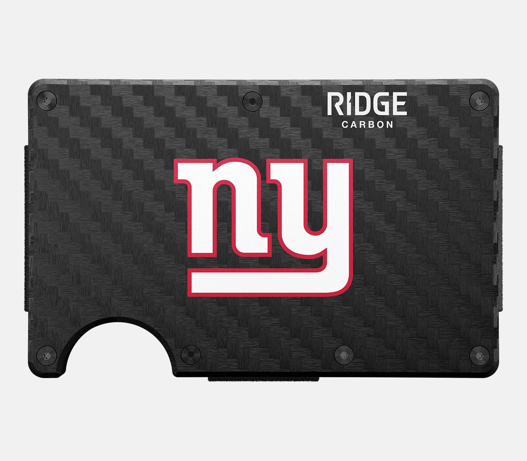 Ridge Wallet - New York Giants - Carbon Fiber 3k