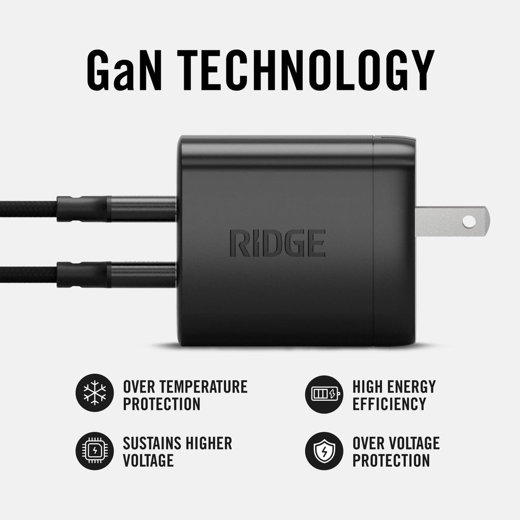 Wall Charger Set - 45W - Matte Black