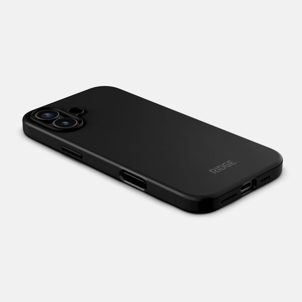Ridge Phone Case - Matte Black - iPhone 16 Plus