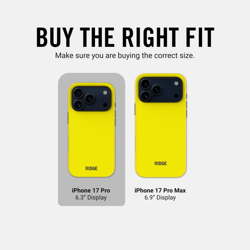 Ridge Phone Case - Hyper Lime - iPhone 17 Pro