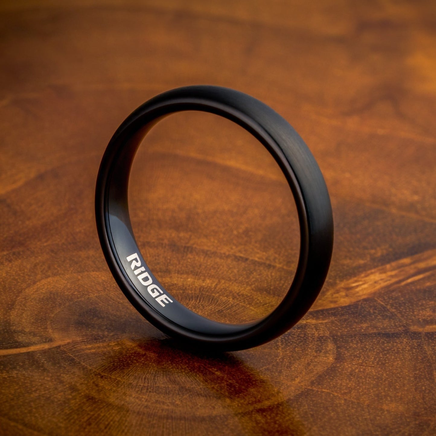 4mm Rounded Ring Set - Royal Black